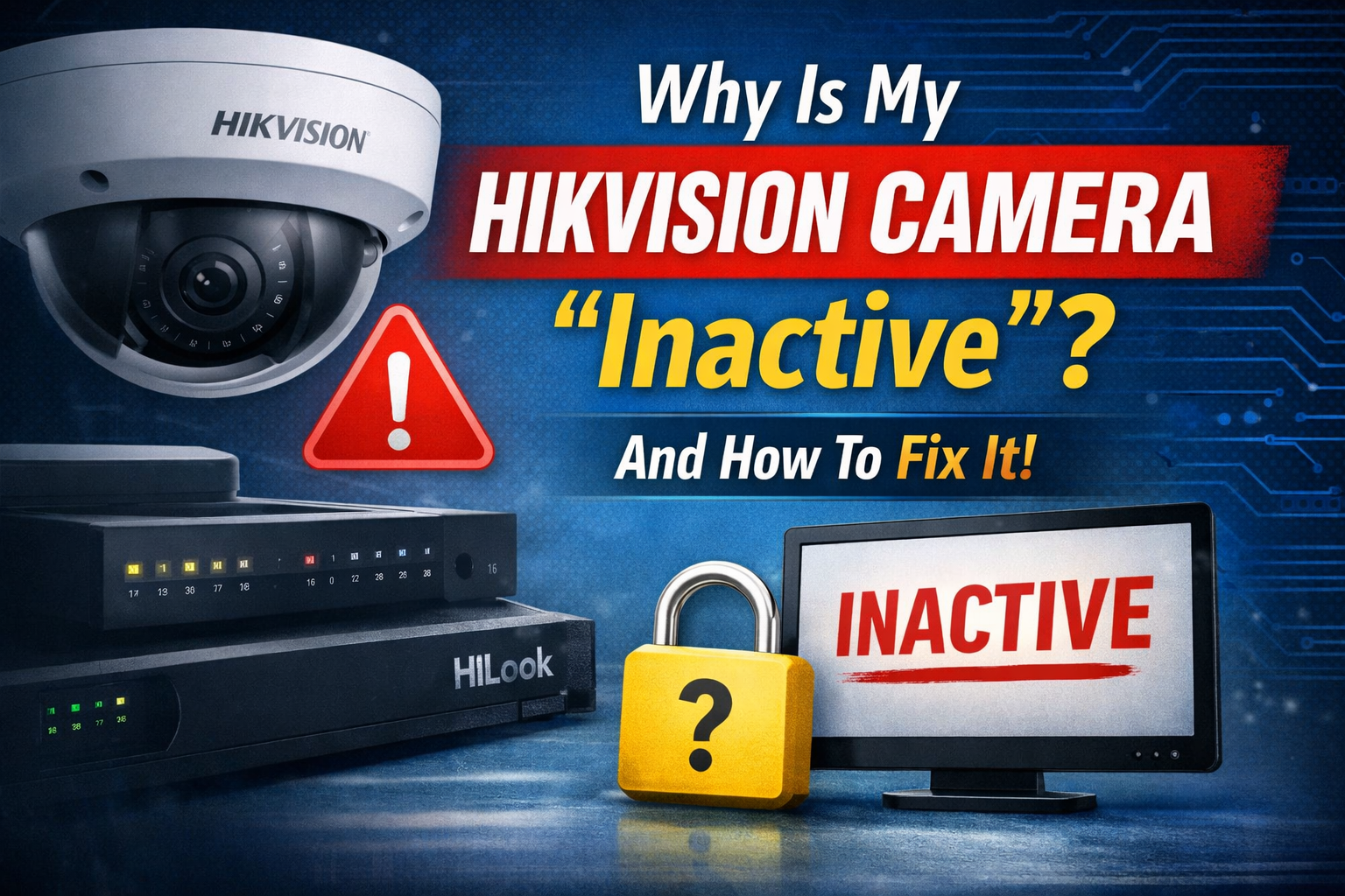 Why is my Hikvision camera inactive and how to fix it