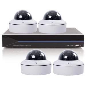 ALTEQ 2MP 4 Channel DVR with 4x Vari-Focal Dome Cameras