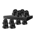 CORE+ 10 Camera 12MP Dual Light PoE Kit with HiLook by Hikvision Pro Series 16ch NVR (2 Way Audio) in Black
