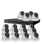 CORE+ 16 Camera 12MP Dual Light PoE Kit with HiLook by Hikvision Pro Series 16ch NVR (2 Way Audio)