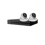 CORE+ 2 Camera 12MP Dual Light PoE Kit with HiLook by Hikvision Pro Series 4ch NVR (2 Way Audio)