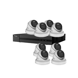 CORE+ 8 Camera 12MP Dual Light PoE Kit with HiLook by Hikvision Pro Series 8ch NVR (2 Way Audio)