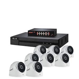 CMAX CMHLIP822-8MP 8 Camera 8MP Fixed Lens IP CCTV Kit with HiLook 8ch NVR and PoE Switch