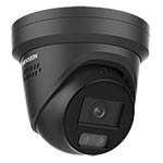 Hikvision DS-2CD23126G3-IS2UY-SL 12MP AcuSense IP PoE Turret Camera with Strobe Light and Two-Way Audio in Black