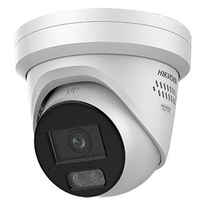 Hikvision DS-2CD23126G3-IS2UY-SL 12MP AcuSense IP PoE Turret Camera with Strobe Light and Two-Way Audio