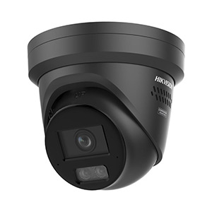 Hikvision DS-2CD2347G3-LIS2UY/SL 4MP AcuSense Smart Hybrid Light Fixed Turret Network Camera with Strobe Light & Audio in Black