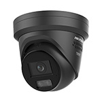 Hikvision DS-2CD2347G3-LIS2UY/SL 4MP AcuSense Smart Hybrid Light Fixed Turret Network Camera with Strobe Light & Audio in Black