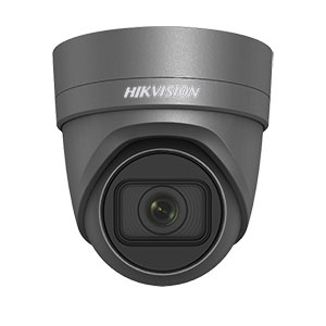 DS-2CD2H43G0-IZS/G Hikvision 4MP 120dB WDR IP Motorised Zoom Turret Camera with 30m EXIR & PoE (Grey)