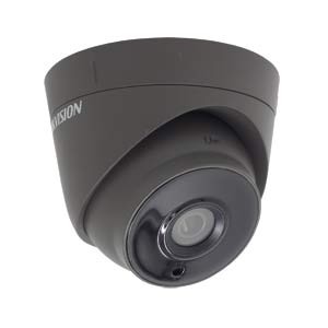 DS-2CE56H0T-IT3E-G Hikvision HD-TVI 5MP Turret Camera with 40M EXIR Night Vision (PoC / Grey)