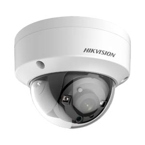 DS-2CE57U8T-VPIT Hikvision HD-TVI Ultra Low Light 8MP (4k UHD) IK10 Vandal Dome Camera with 40M EXIR Night Vision