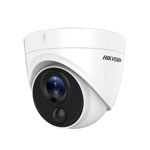 DS-2CE71H0T-PIRL Hikvision HD-TVI 5MP Turret Camera with 20M EXIR, PIR with White Light Alarm