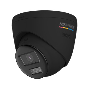 Hikvision DS-2CE72KF3T-LSYE 5MP 3K Fixed Lens ColorVu PoC & AoC Turret Camera (2.8mm Lens) in Black