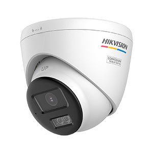 Hikvision DS-2CE72KF3T-LSYE 5MP 3K Fixed Lens ColorVu PoC & AoC White Turret Camera (2.8mm Lens)