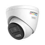 Hikvision DS-2CE72KF3T-LSYE 5MP 3K Fixed Lens ColorVu PoC & AoC White Turret Camera (2.8mm Lens)