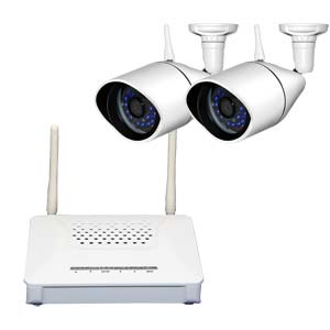 720P HD Digital Wireless 2 Camera CCTV System