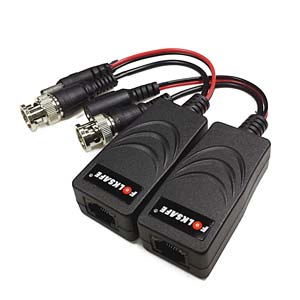 Pair of FolkSafe HD CCTV BNC to RJ45 Video and Power baluns