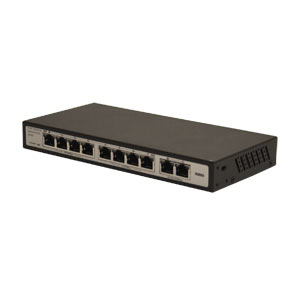 FS-S1008EP-2G Folksafe 8 Ports 100Mbps Unmanaged PoE Switch with 2 x 1000Mbps Uplink