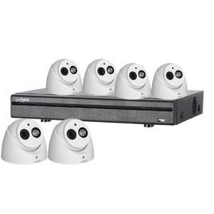 Dahua 4MP 120dB WDR 8 Channel System with 6 x HD CVI 50M IR Cameras