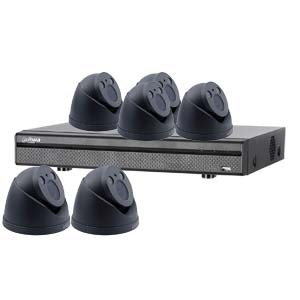 Dahua 4MP 120dB WDR 8 Channel Kit with 6 x HD CVI 60M IR Motorised Zoom Cameras (Grey)