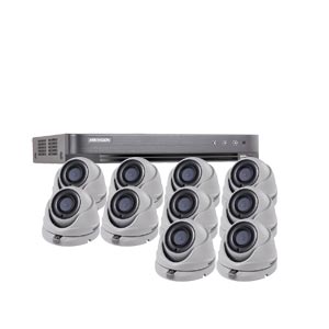 1080P Ultra Low Light Hikvision 16Ch Kit with 10 x Wide Angle HD TVI 20M IR Dome Cameras