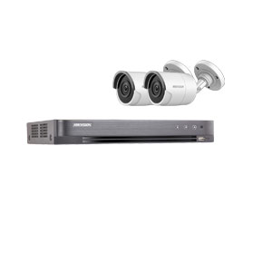 8MP Ultra Low Light Hikvision 4Ch Kit with 2x Wide Angle HD TVI 40M IR Bullet Cameras