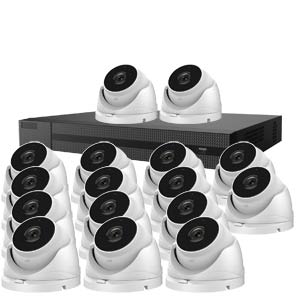1080P HiWatch by Hikvision 16Ch Kit with 16x Motorised Zoom Turret Cameras