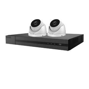 1080P HiWatch by Hikvision 4Ch Kit with 2x Motorised Zoom Turret Cameras