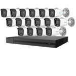 2MP 24/7 Full Color Lite HiLook by Hikvision 16ch IP CCTV Kit with 16x 1080P ColorVu Lite Bullet Network Cameras (White Light)