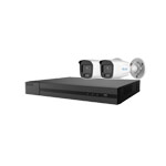 2MP 24/7 Full Color Lite HiLook by Hikvision 4ch IP CCTV Kit with 2x 1080P ColorVu Lite Bullet Network Cameras (White Light)