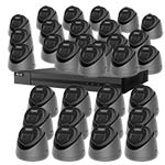 HiLook by Hikvision 8MP 32x Smart Hybrid Turret Camera IP CCTV Kit with Two Way Audio in Grey, 32ch NVR