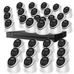 HiLook by Hikvision 8MP 32x Smart Hybrid Turret Camera IP CCTV Kit with Two Way Audio, 32ch NVR