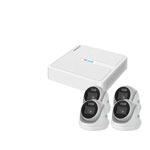 2MP 24/7 Full Color Lite HiLook by Hikvision 4ch IP CCTV Kit with 4x 1080P ColorVu Lite Turret Network Cameras (White Light)