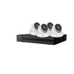 5MP HiLook by Hikvision 4 Channel IP CCTV Kit with 4 InfraRed (IR) Turret Cameras with Built in Mic