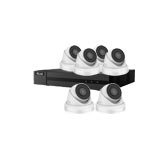 5.0MP HiLook by Hikvision 8 Channel IP CCTV System with 6 Metal InfraRed (IR) Turret Cameras with Built in Mic
