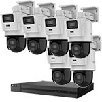 HiLook by Hikvision 16Ch IP CCTV Kit with 6x Smart Hybrid 4MP TandemVu IP Pan & Tilt Camera with 2 Way Audio