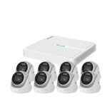2MP 24/7 Full Color Lite HiLook by Hikvision 8ch IP CCTV Kit with 8x 1080P ColorVu Lite Turret Network Cameras (White Light)