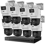HiLook by Hikvision 16Ch IP CCTV Kit with 8x Smart Hybrid 4MP TandemVu IP Pan & Tilt Camera with 2 Way Audio