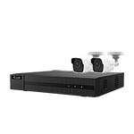 HiLook by Hikvision 8Ch HD-TVI Kit with 2x 8MP EXIR White Bullet Camera with 30m IR Nightvision