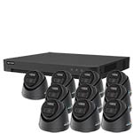Hikvision 5MP 10-Camera Smart Hybrid ColorVu PoC & AoC CCTV Kit in Black (2.8mm Lens)