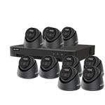 Hikvision 4K 10-Camera Smart Hybrid ColorVu PoC & AoC CCTV Kit in Black (2.8mm Lens)