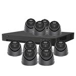 Hikvision 4K 10-Camera Smart Hybrid ColorVu PoC & AoC CCTV Kit in Grey (2.8mm Lens)