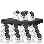 Hikvision 5MP 16-Camera Smart Hybrid ColorVu PoC & AoC CCTV Kit (2.8mm Lens)