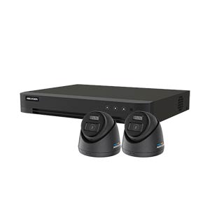 Hikvision 5MP 2-Camera Smart Hybrid ColorVu PoC & AoC CCTV Kit (2.8mm Lens)