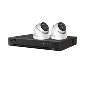 Hikvision 5MP 2-Camera Smart Hybrid ColorVu PoC & AoC CCTV Kit (2.8mm Lens)