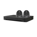 Hikvision 4K 2-Camera Smart Hybrid ColorVu PoC & AoC CCTV Kit in Grey (2.8mm Lens)