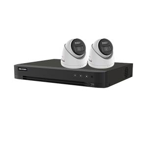 Hikvision 4K 2-Camera Smart Hybrid ColorVu PoC & AoC CCTV Kit (2.8mm Lens)