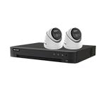 Hikvision 4K 2-Camera Smart Hybrid ColorVu PoC & AoC CCTV Kit (2.8mm Lens)