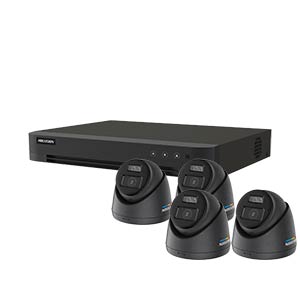 Hikvision 5MP 4-Camera Smart Hybrid ColorVu PoC & AoC CCTV Kit (2.8mm Lens)