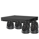 Hikvision 5MP 6-Camera Smart Hybrid ColorVu PoC & AoC CCTV Kit in Black (2.8mm Lens)