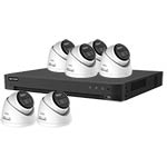 Hikvision 5MP 6-Camera Smart Hybrid ColorVu PoC & AoC CCTV Kit (2.8mm Lens)